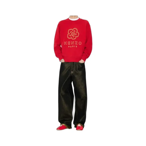 Embroidered Sweatshirt In Cotton Boke Flower