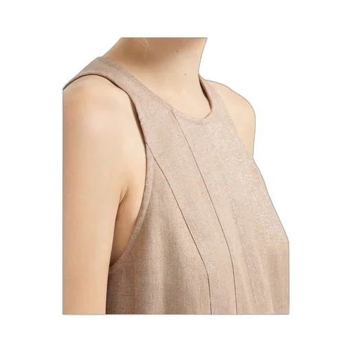 Sparkling-Twill Maxi Dress
