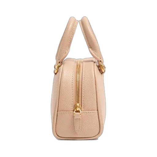 Mini Vlogo Signature Bowling Bag In Grainy Calfskin