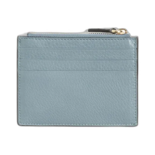 Rockstud Grained-Leather Card Holder