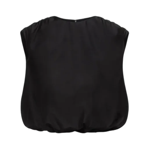 Gathered-Shoulders Blouse