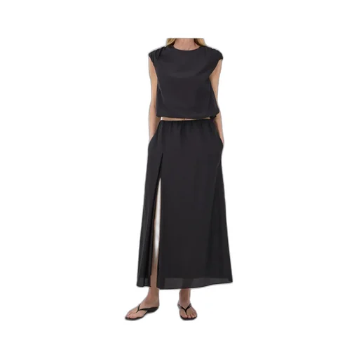 Gathered-Shoulders Blouse
