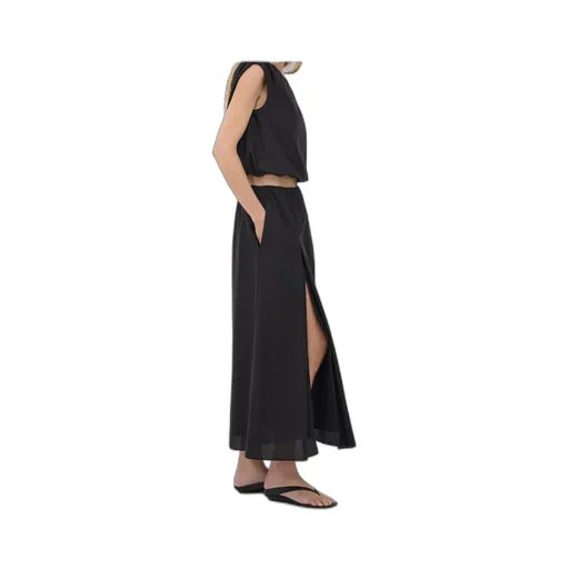 Gathered-Shoulders Blouse