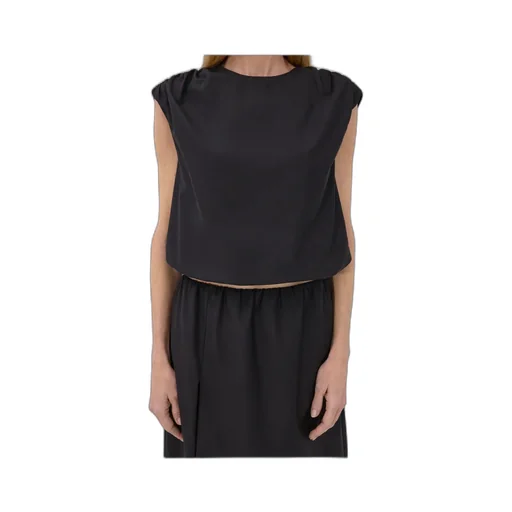 Gathered-Shoulders Blouse