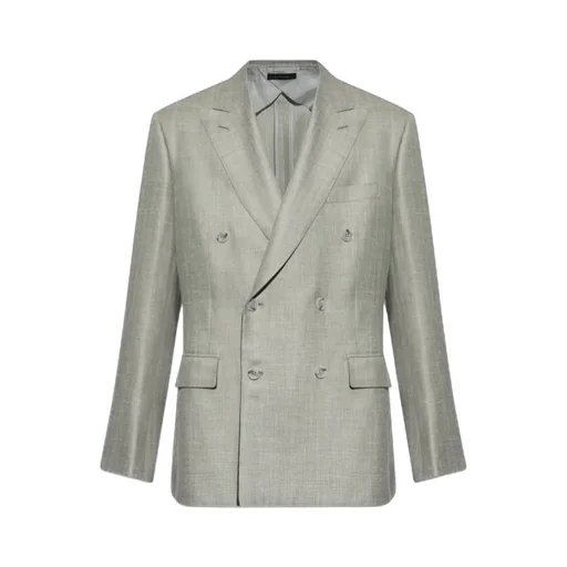 Brioni Peak-Lapel Double-Breasted Blazer