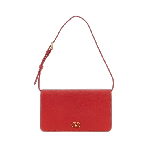 Valentino Vlogo Plaque Foldover Top Mini Shoulder Bag