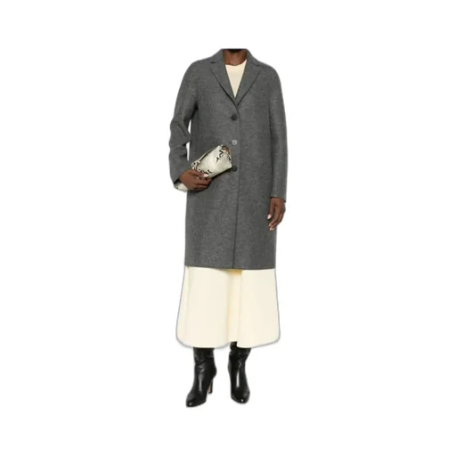 Buttoned Single-Breasted Coat