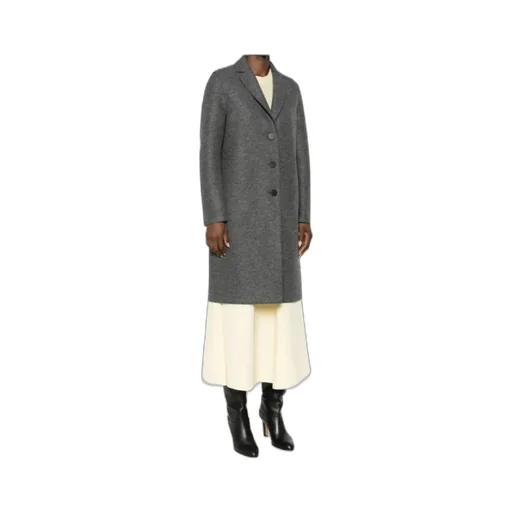 Buttoned Single-Breasted Coat