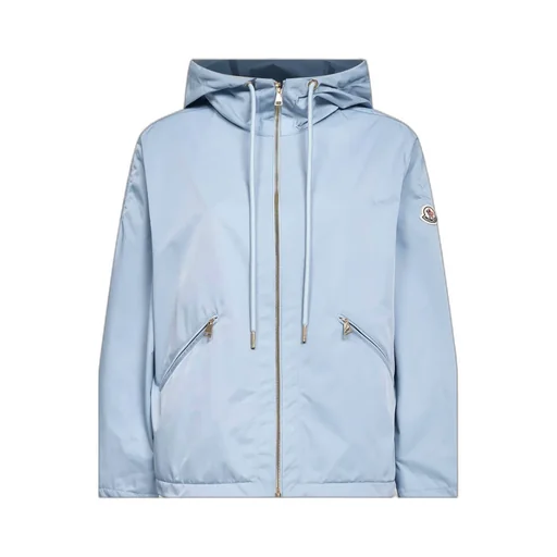 Moncler Logo Patch Zip-Up Hooded Jacket