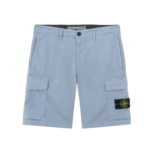 Regular-Fit Cargo Bermuda Shorts With Zip Pockets
