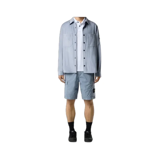 Regular-Fit Cargo Bermuda Shorts With Zip Pockets