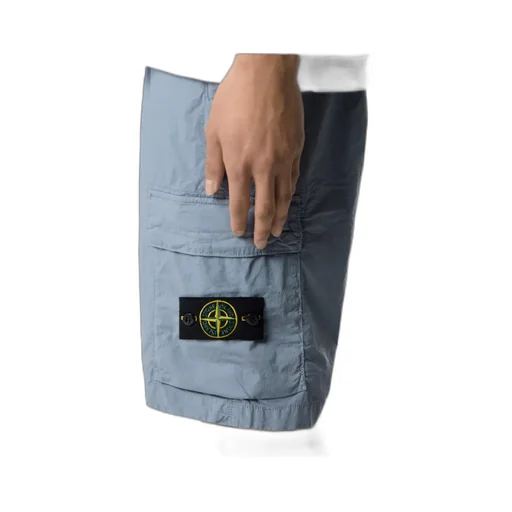 Regular-Fit Cargo Bermuda Shorts With Zip Pockets