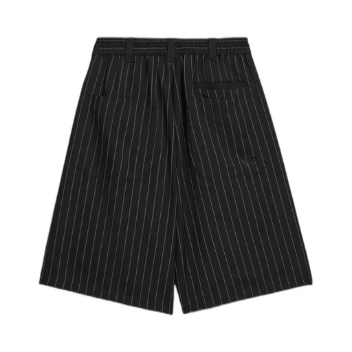 Pinstripe Drawstring Shorts