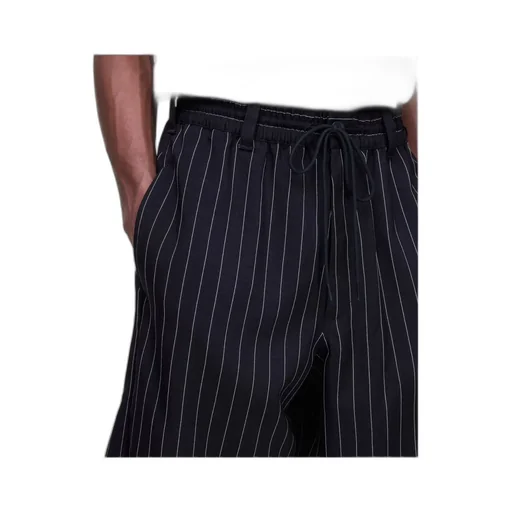 Pinstripe Drawstring Shorts