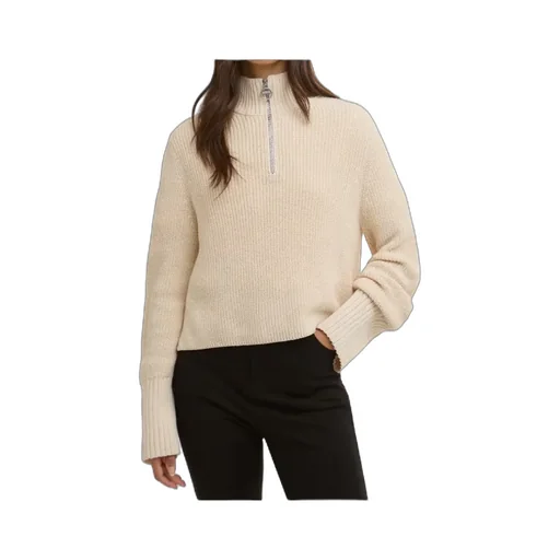 Long-Sleeved Half-Zip Sweater
