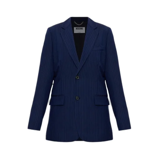 Moschino Striped Single Breasted Blazer