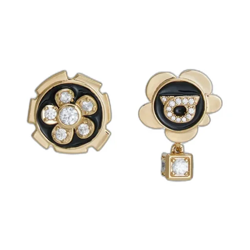 Asymmetrical Charm Gancini Earrings