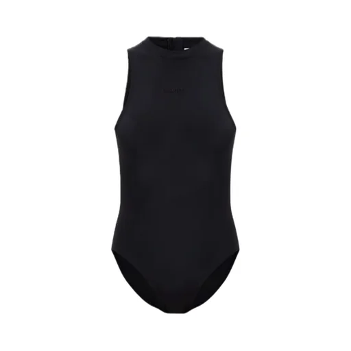 Vetements Logo Embroidered Sleeveless Bodysuit