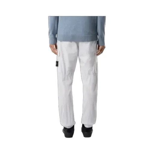 Regular-Tapered-Fit Cargo Trousers With Elasticated Waistband