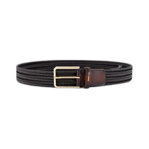 Santoni Classic Woven Buckled Belt