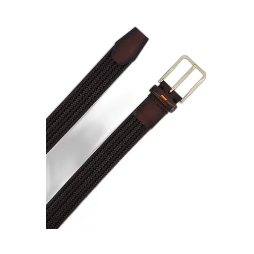 Santoni Classic Woven Buckled Belt