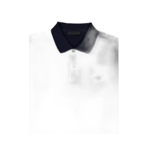 Prada Triangle-Patch Short-Sleeved Polo Shirt