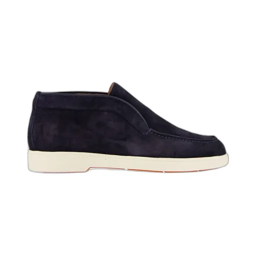 Santoni Round-Toe Slip-On Loafers