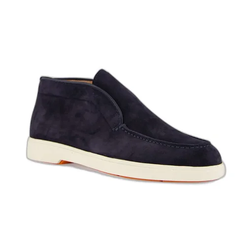 Santoni Round-Toe Slip-On Loafers