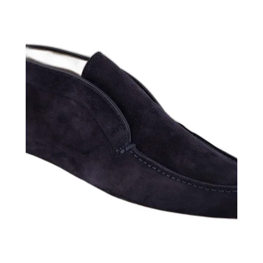 Santoni Round-Toe Slip-On Loafers