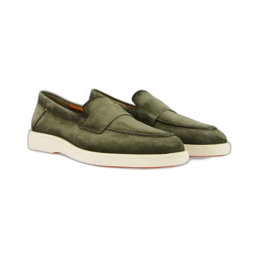 Santoni Revolve Eaam 21 Almond Toe Loafers