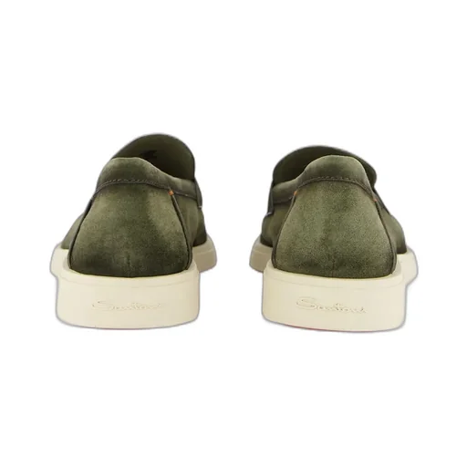 Santoni Revolve Eaam 21 Almond Toe Loafers