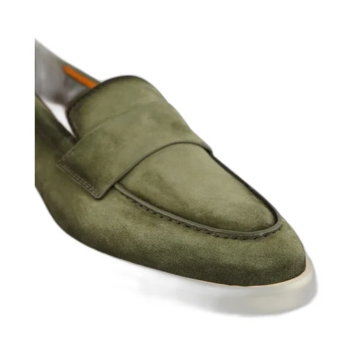 Santoni Revolve Eaam 21 Almond Toe Loafers