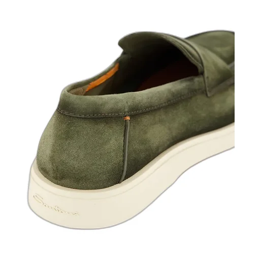 Santoni Revolve Eaam 21 Almond Toe Loafers