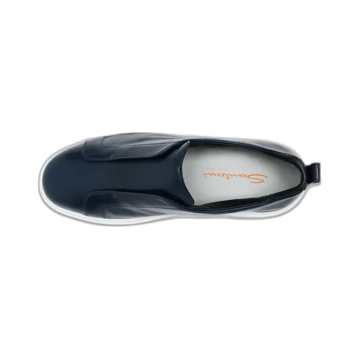 Santoni Round Toe Slip-On Sneakers
