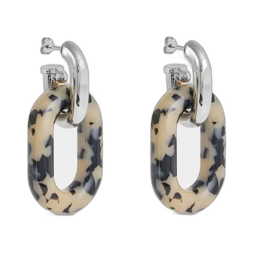 Xl Link Patterned Earrings