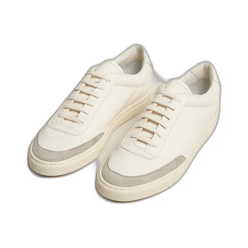 Leather Panelled Low-Tops Sneakers
