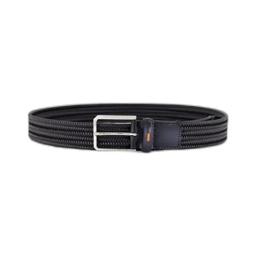 Santoni Classic Woven Buckled Belt