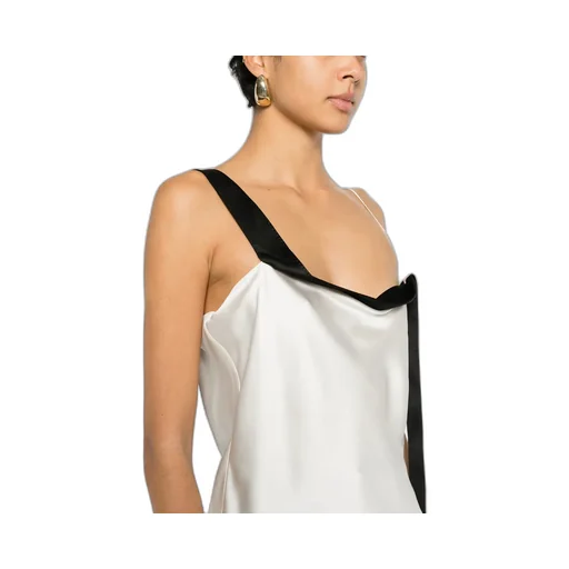 Tom Ford Tuxedo Band Satin Camisole Top