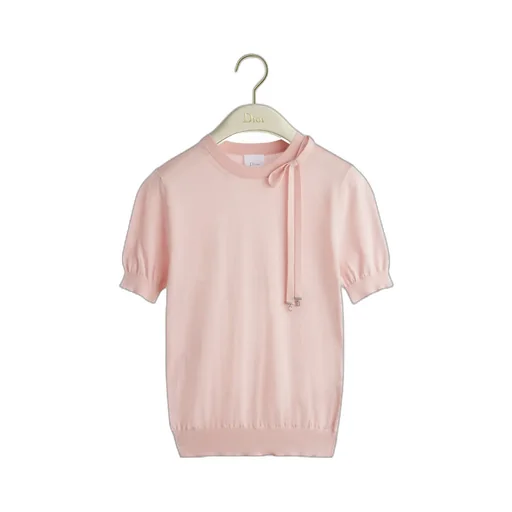Short-Sleeved Fitted Sweater