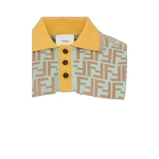 Logo-Patterned Short-Sleeves Polo Shirt