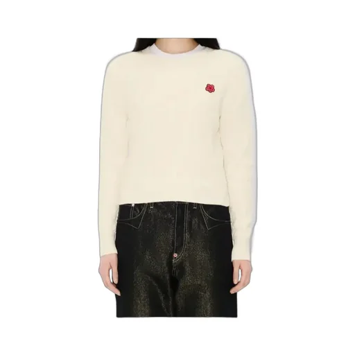 Kenzo Cable-Knit Logo Knitted Sweater