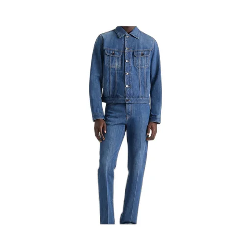 Jacket In Medium Blue Denim
