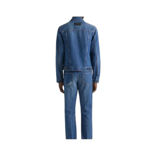 Jacket In Medium Blue Denim