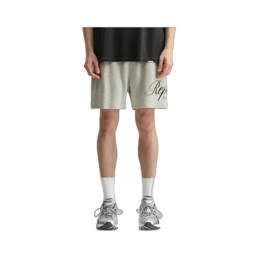 Represent Logo Printed Straight-Hem Shorts