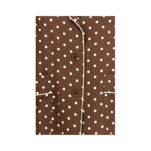 Polka-Dot Silk Shirt