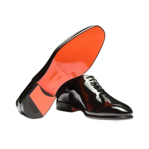 Santoni Almond Toe Oxford Shoes