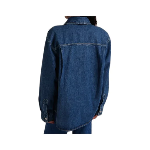Long-Sleeved Denim Shirt