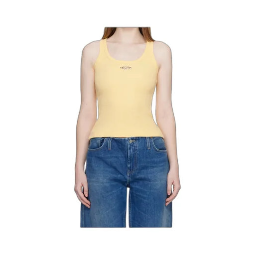 Ribbed Crew Neck Vest