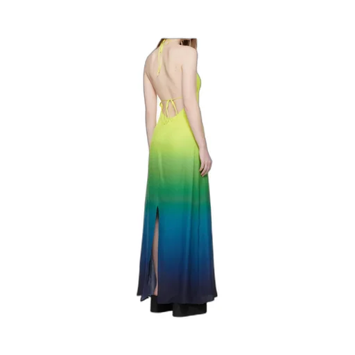 Casablanca Gradient Halterneck Long Dress