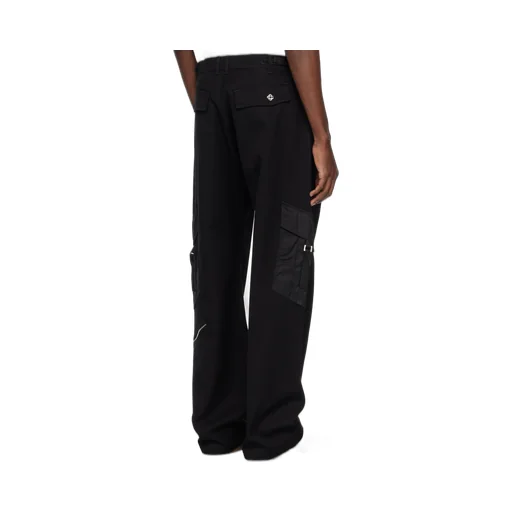 Patchwork Workwear Casual Pants
